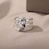 Gold Plated Face Stainless Steel Ring