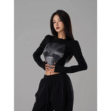 Y2K Solid Color Women's T-shirt