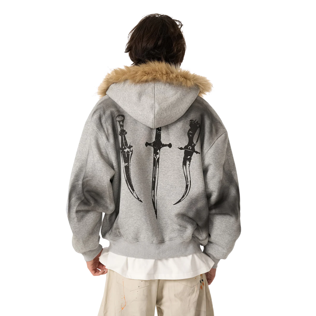 Fur Hood Zip-Up