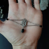 Gothic Elegant Crystal Victorian Rosary Necklace