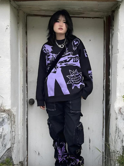 Anime Knitted Sweater