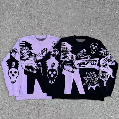 Anime Knitted Sweater