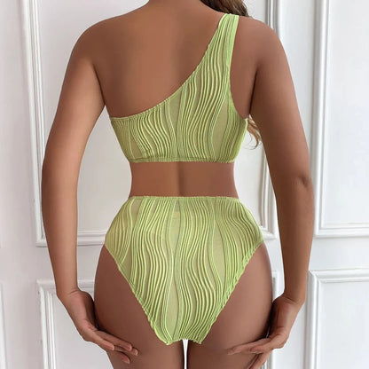 Asymmetric Cut-Out One Piece Swimsuit
