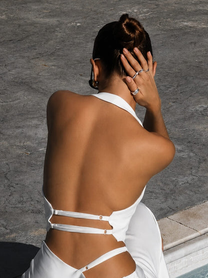 Backless Halter Vest