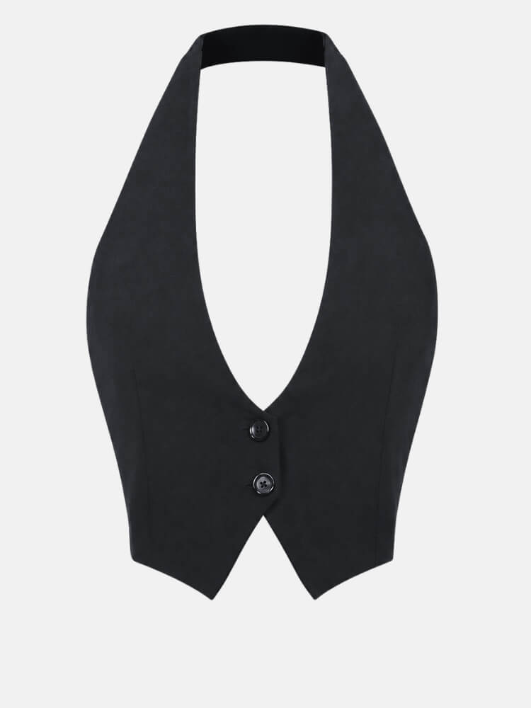 Backless Halter Vest
