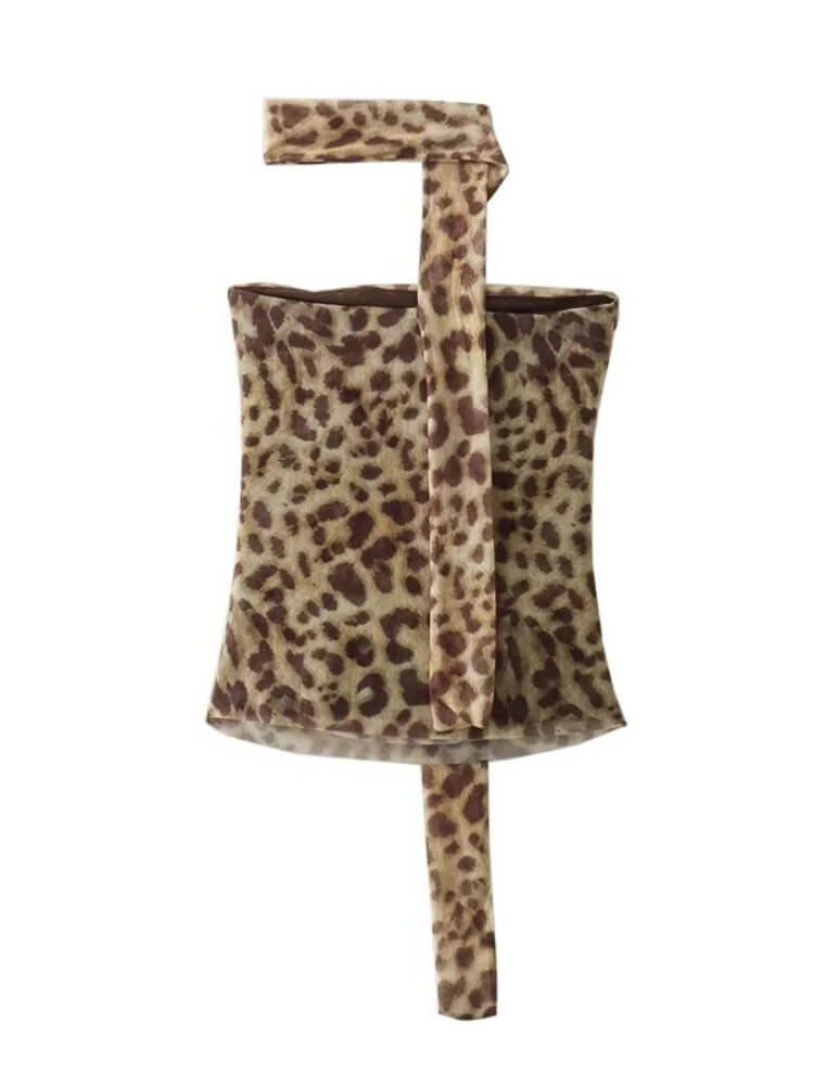Baddie Leopard Tube Top