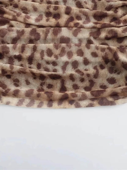 Baddie Leopard Tube Top