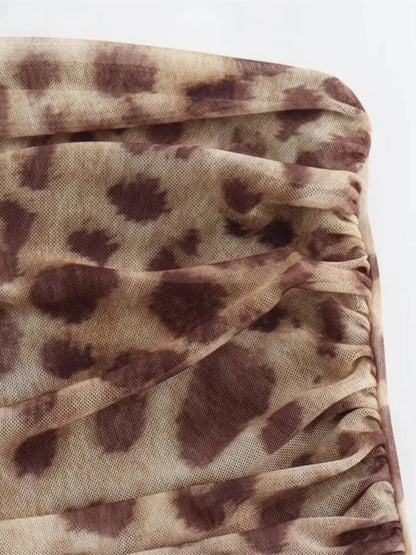 Baddie Leopard Tube Top
