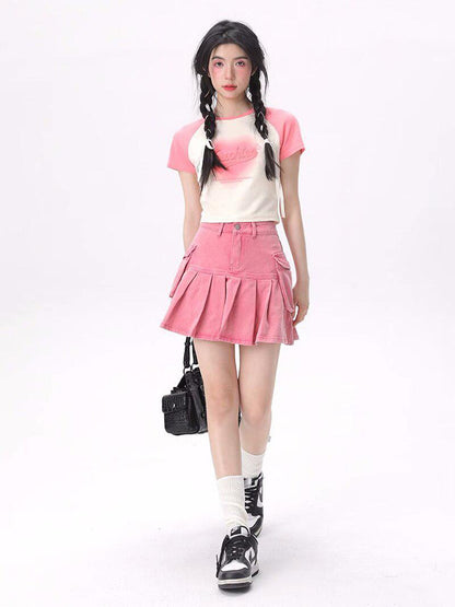 Trendy Barbie Cargo Mini Skirt for Stylish Casual Wear