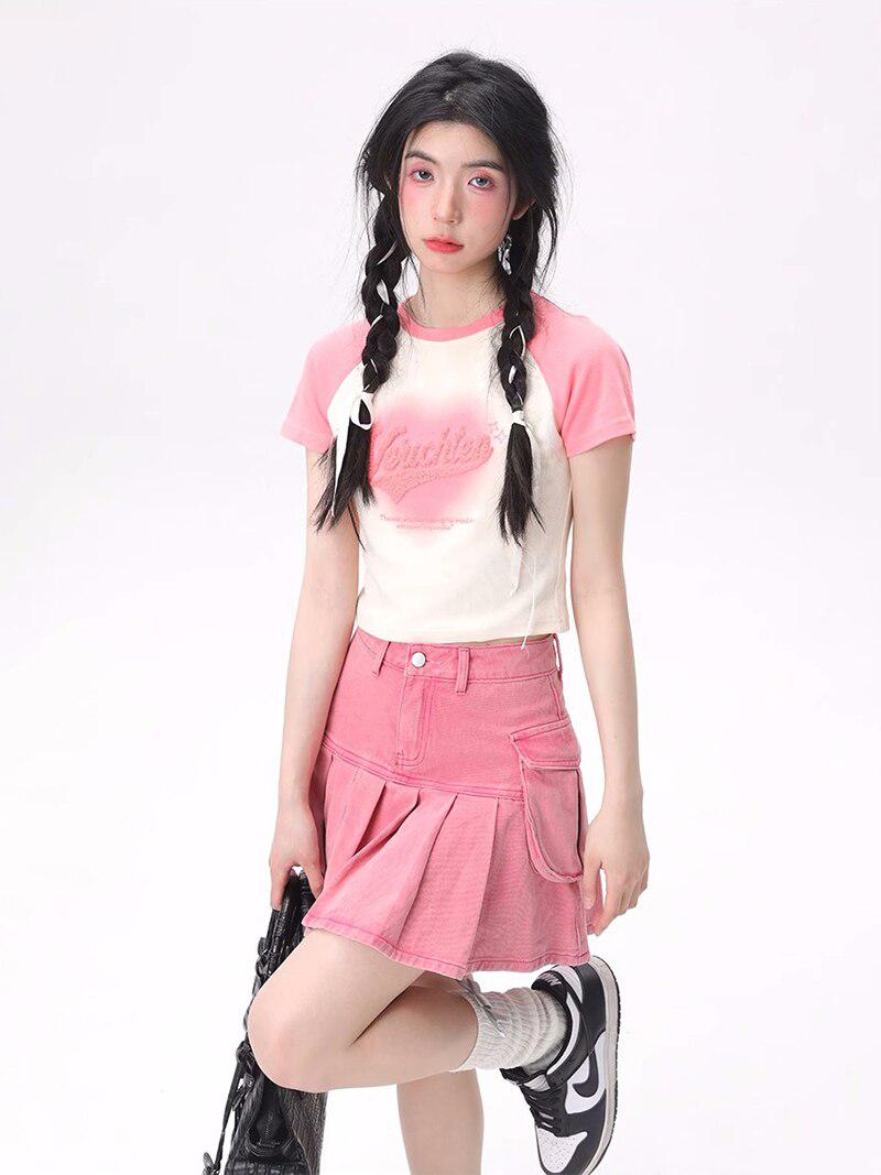 Barbie-Inspired Cargo Mini Skirt
