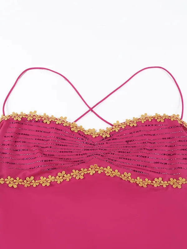 Barbiecore Top & Skirt Two Piece Set