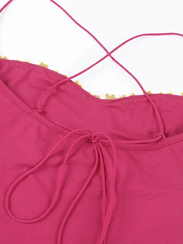 Barbiecore Top & Skirt Two Piece Set