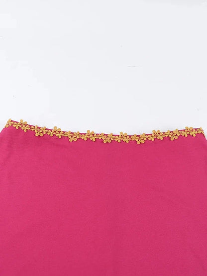Barbiecore Top & Skirt Two Piece Set