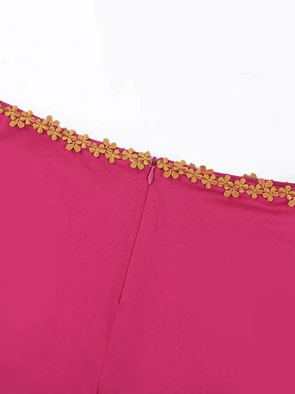 Barbiecore Top & Skirt Two Piece Set