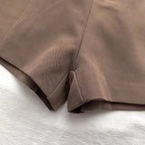High-Waisted Belted Shorts