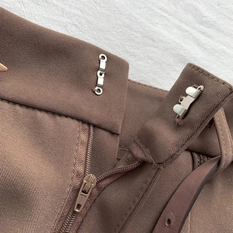 High-Waisted Belted Shorts