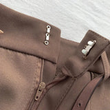 High-Waisted Belted Shorts