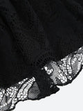 Black Coquette Mini Skirt