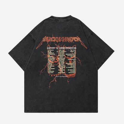 Black Energy Cat Band Tee