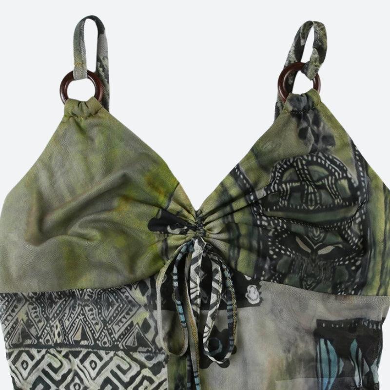 Bohemian Tie-Up Top
