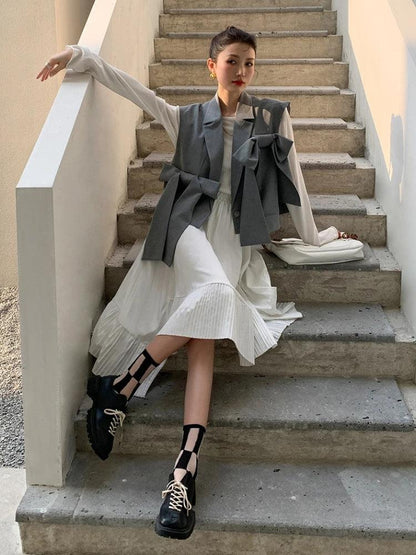 Bow Oversized Vest