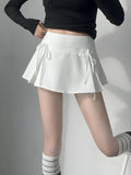 Elegant Bow Pleated Mini Skirt for Chic Summer Style