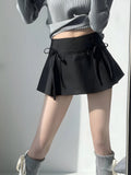 Elegant Bow Pleated Mini Skirt for Chic Summer Style
