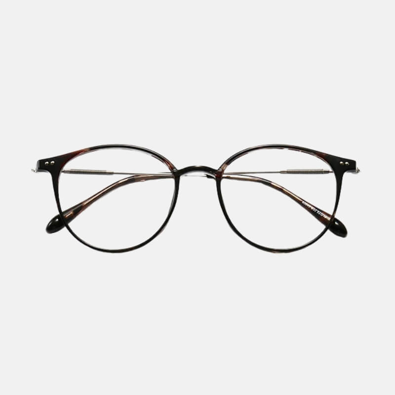 Brown Round Frame Glasses