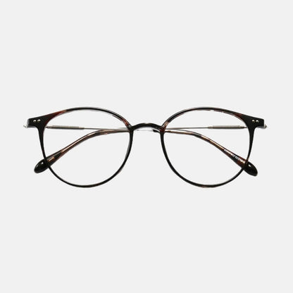 Brown Round Frame Glasses