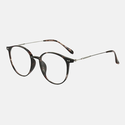 Brown Round Frame Glasses