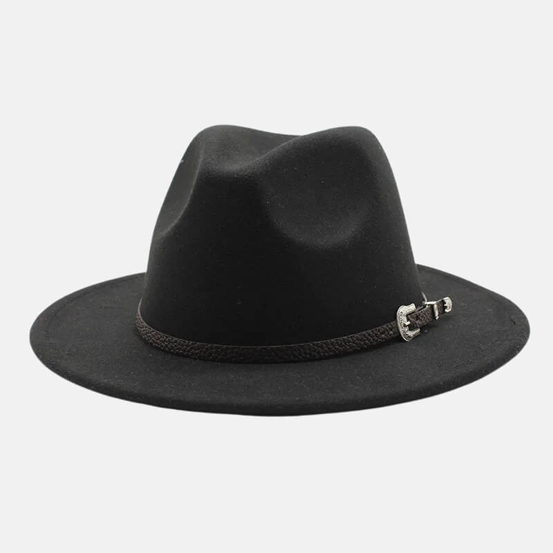 Buckle Band Fedora Hat