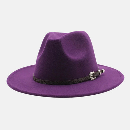 Buckle Band Fedora Hat