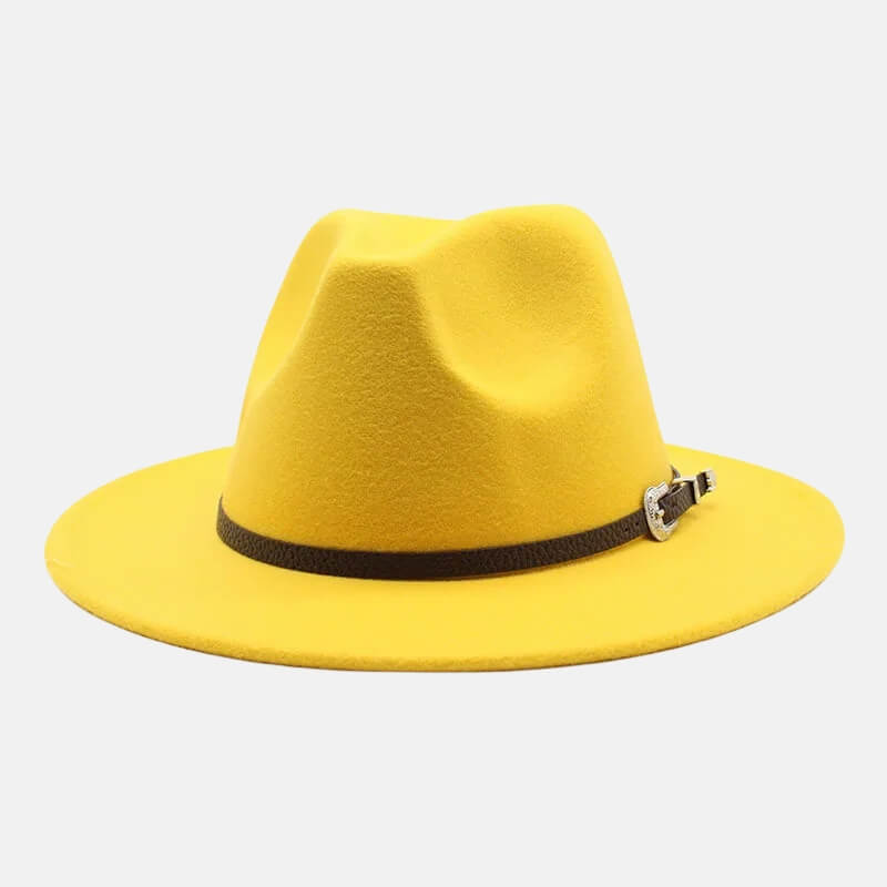 Buckle Band Fedora Hat