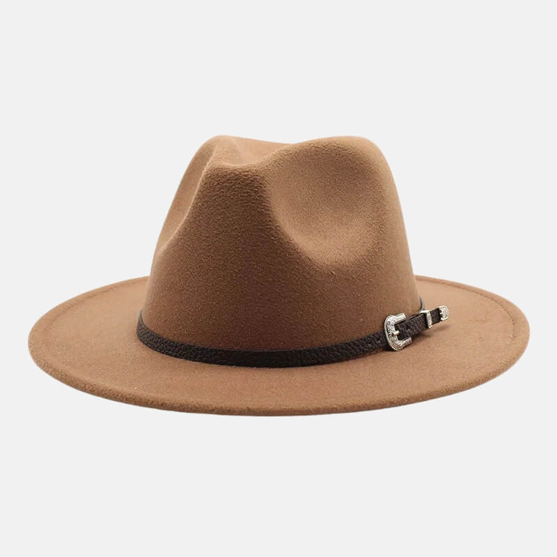Buckle Band Fedora Hat