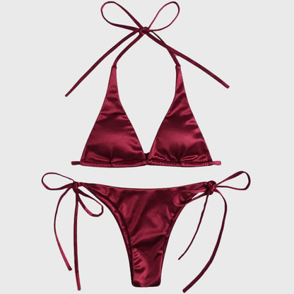 Burgundy Bikini Set