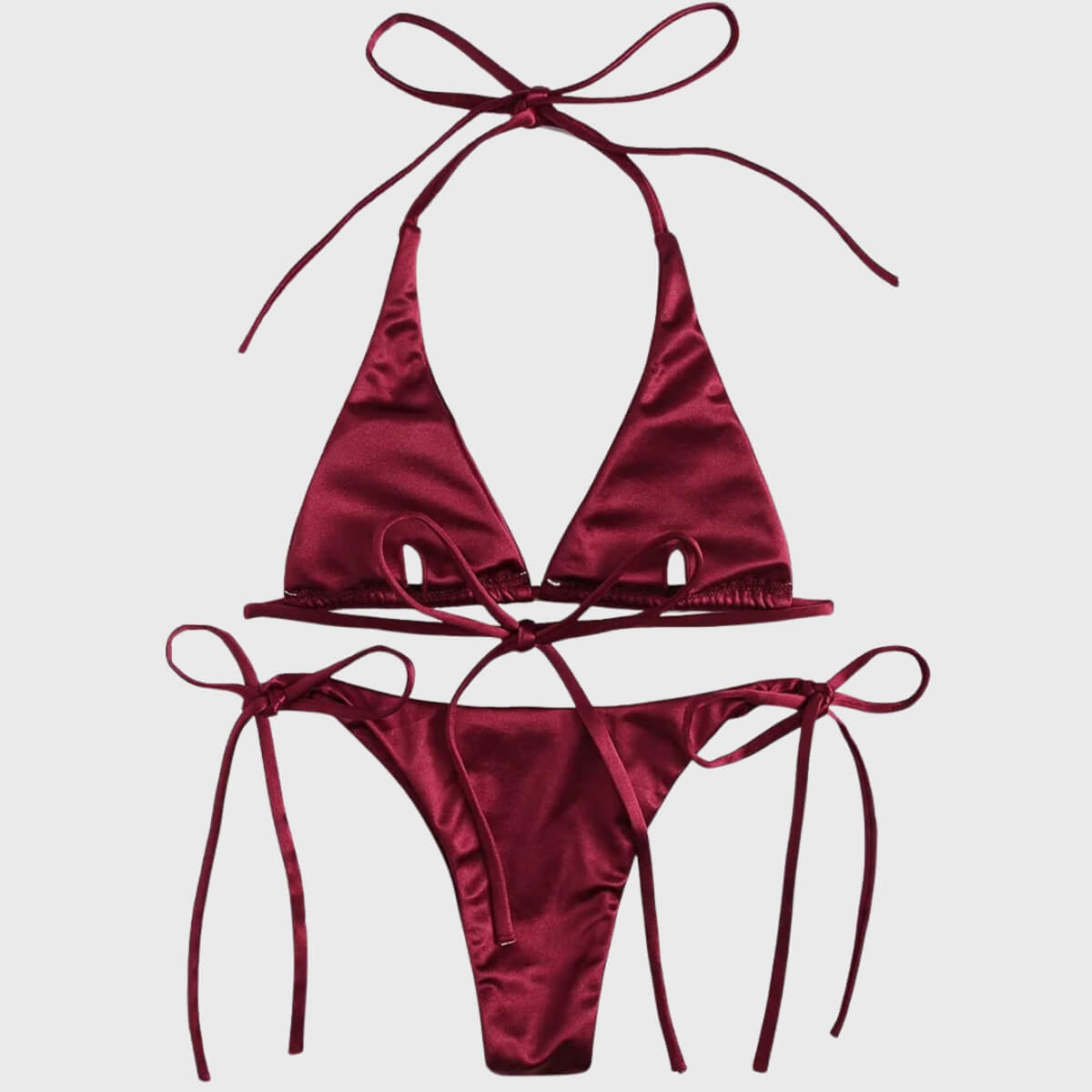 Burgundy Bikini Set