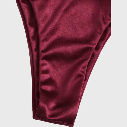 Burgundy Bikini Set