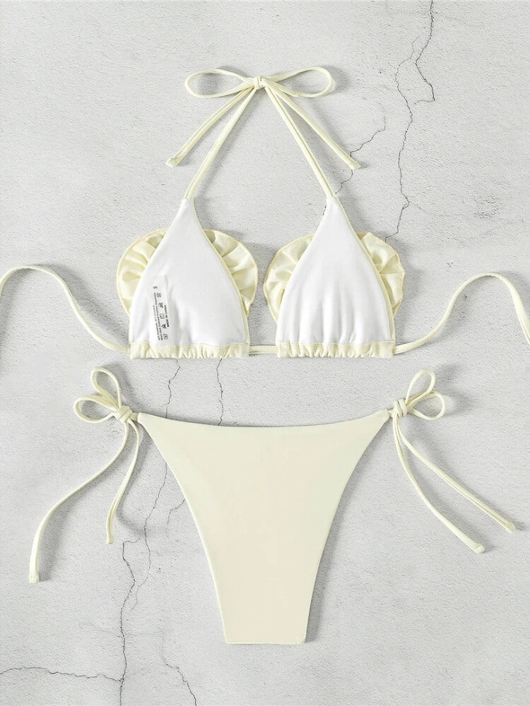 Butter Yellow Bikini Set