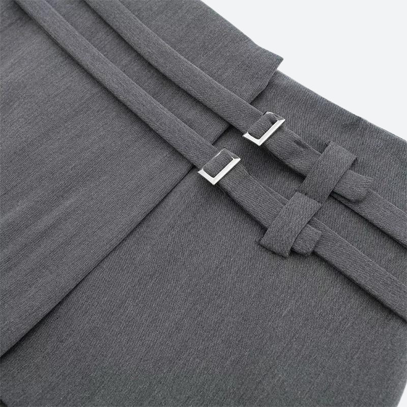 Double Belted Mini Skort
