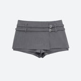 Double Belted Mini Skort
