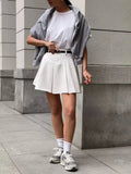 Pleated Mini Skirt