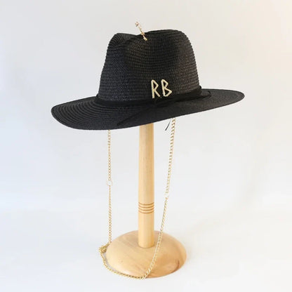Chain Strap Fedora Swim Hat