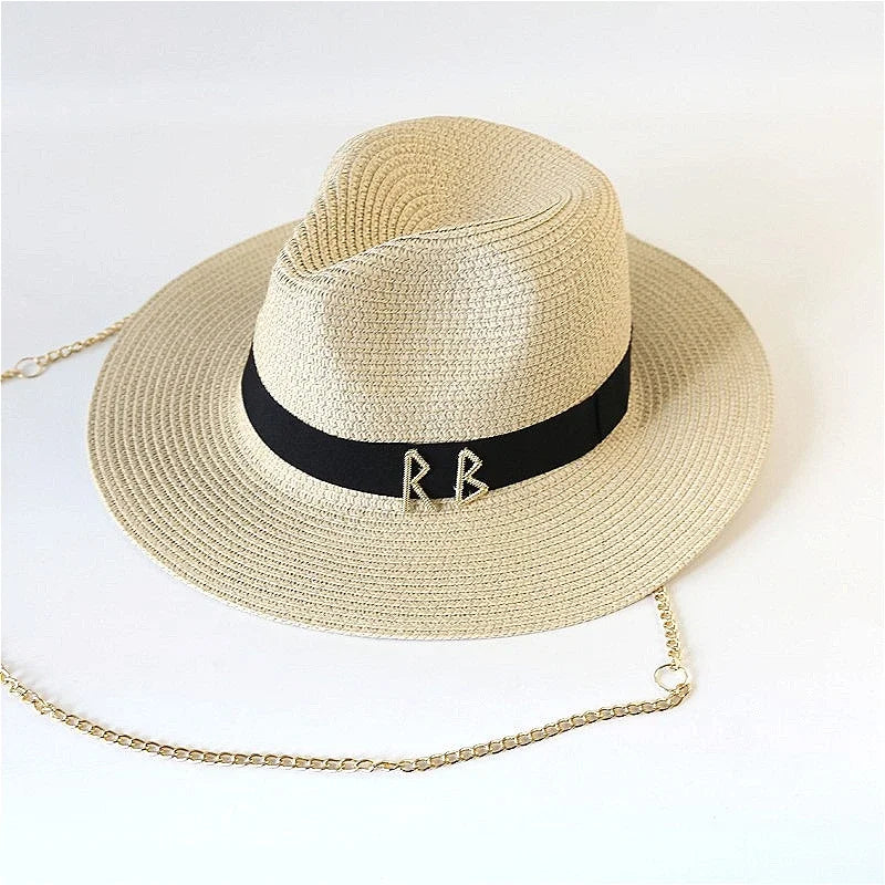 Chain Strap Fedora Swim Hat