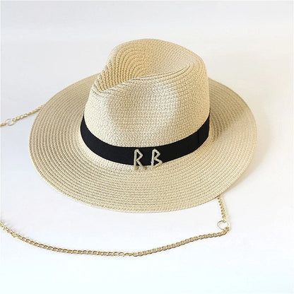 Chain Strap Fedora Swim Hat