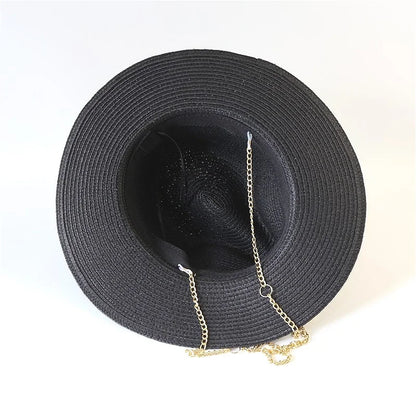 Chain Strap Fedora Swim Hat
