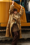 Y2K Luxury Oversized Colorful Faux Fur Coat