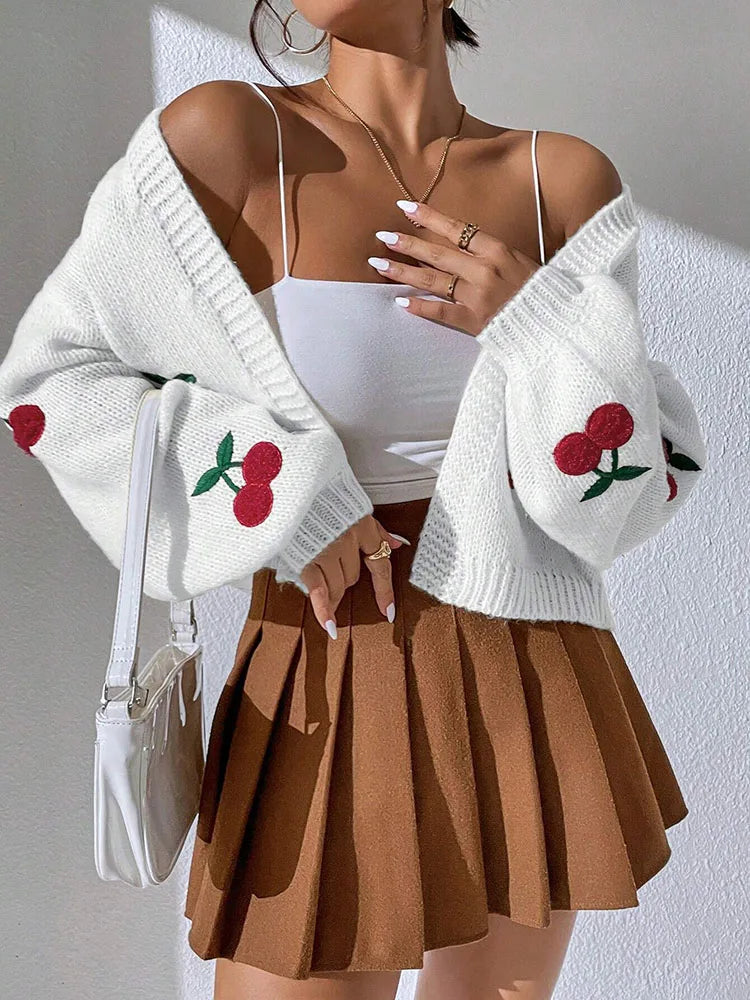 Cherry Knit Cardigan