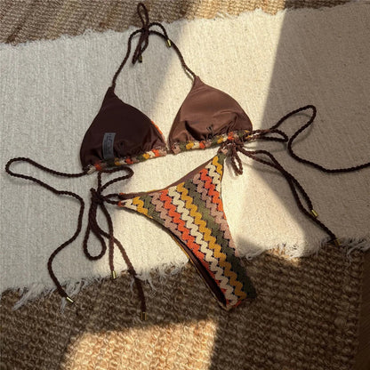Chevron Triangle Bikini Set