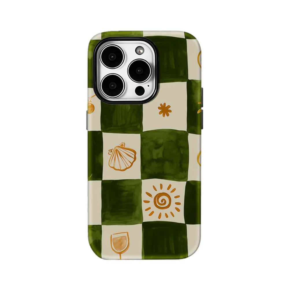 Coastal Checkered Phone Case