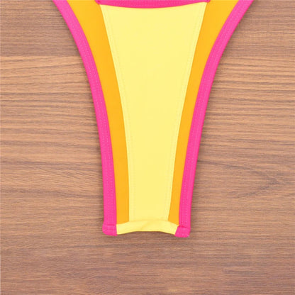 Color Block Bikini Set